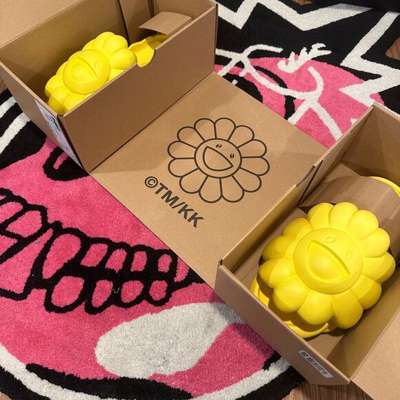 Takashi Murakami Ohana Full-Bloom Slide Size 11 - Brand New - Picture 11 of 11